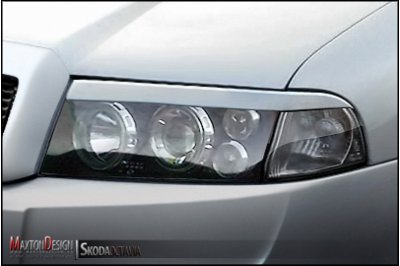 Реснички на фары на Skoda Octavia I